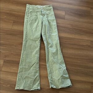 Altar'd State Olive Wide Leg Jeans